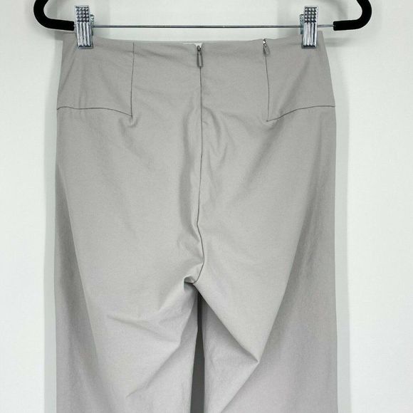 Athleta Wander Slim Straight Zip Back Stretch Crop Pants Galactic Grey Size 2 - Picture 7 of 11